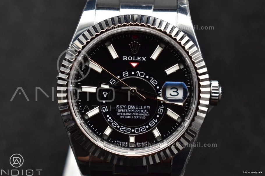 A23J ZF WrinkleFree (Gain Edition Best Dial Weight) on SS Black 336239 1:1 Oysterflex Strap Sky-Dweller 1106 1110